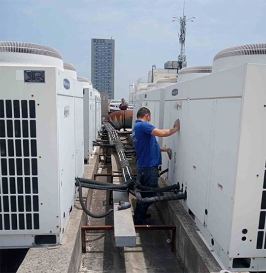 玉龙中央空调制热和不制冷系统维修方法